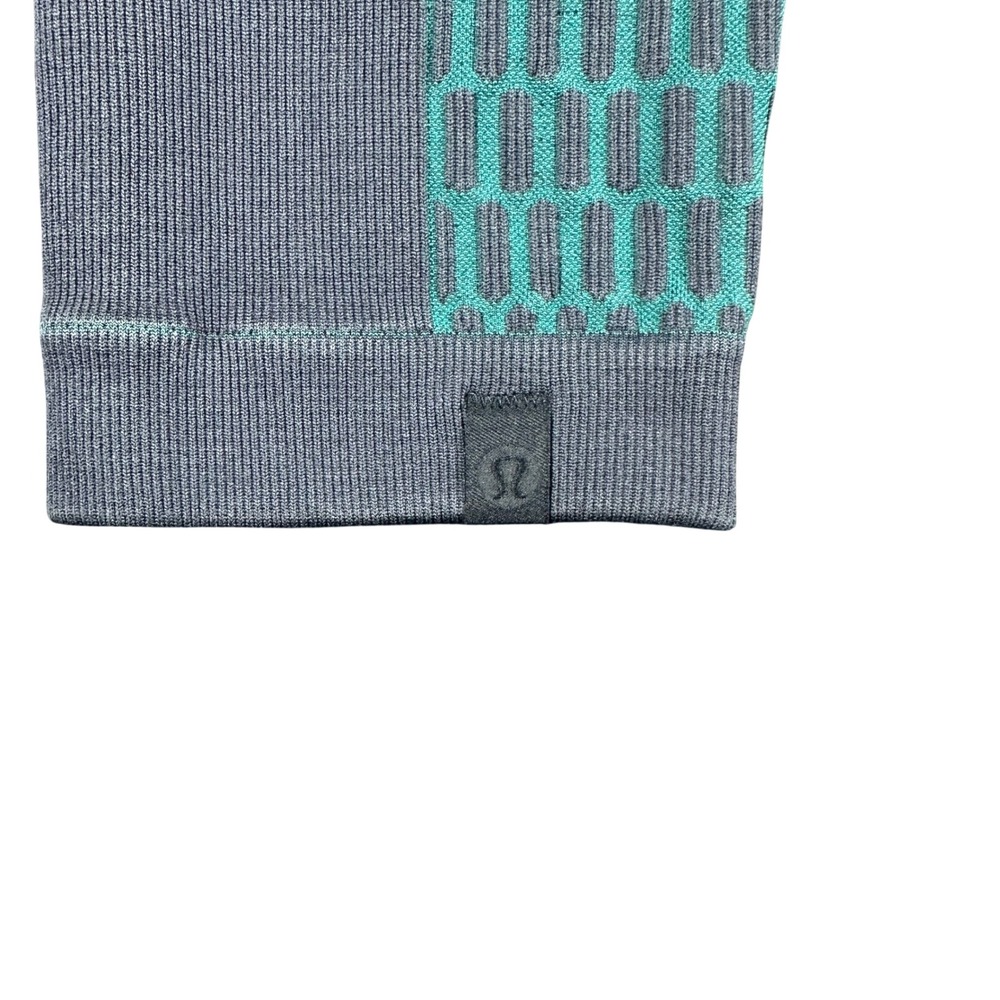 Lululemon Ebb To Street Tight Gray Teal Forage Activewear Leggings Womens - Picture 3 of 7